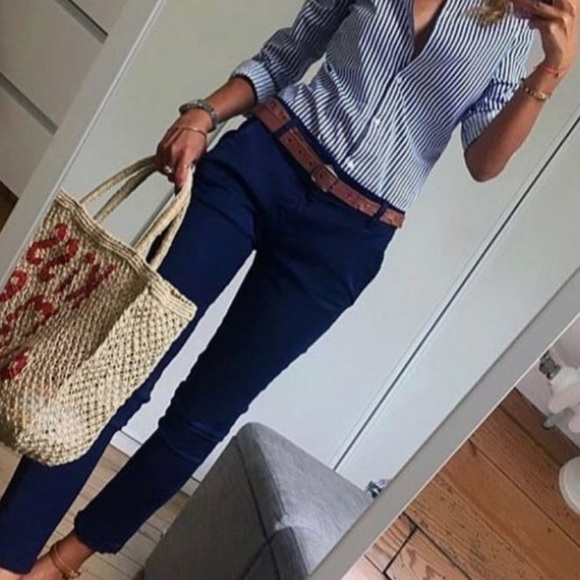 Zara Pants - Zara Navy Blue Dress Pants
